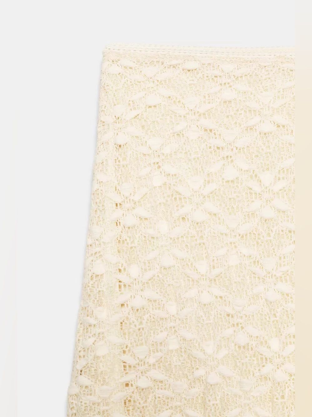 ZARA BOHO LONG LACE SKIRT - Picture 7 of 8